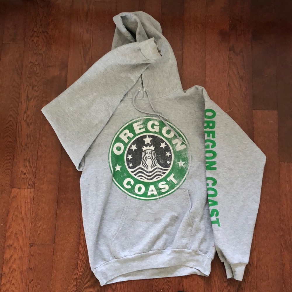 Grey Starbucks/Oregon Coast sweatshirt